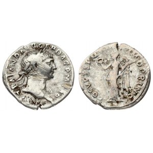 Roman Empire 1 Denarius 107 Trajanus AD 98-117. 107 AD. Rome mint. Av...