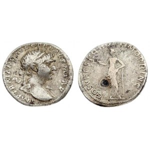 Roman Empire 1 Denarius 108 Trajanus AD 98-117. 108 AD. Rome mint. Avers ...