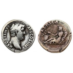 Roman Empire 1 Denarius 134 Hadrianus AD 117-138. 134-138 AD. HADRIANVS AVG COS III P P...