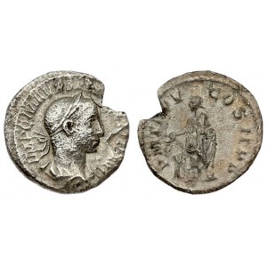 Roman Empire 1 Denarius 228 Severus Alexander 222-235. Rome 228. Av....