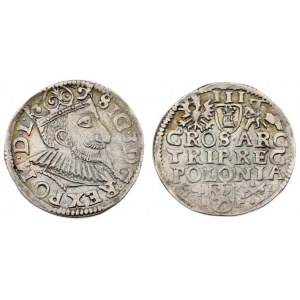 Poland 3 Groszy 1594 Poznan. Sigismund III Vasa (1587-1632) - crown coins 1594; Poznan...