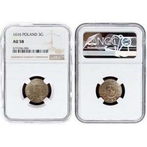 Poland 1/24 Thaler 1616 Bydgoszcz. Sigismund III Vasa (1587-1632) - crown coins 1616. Bydgoszcz...