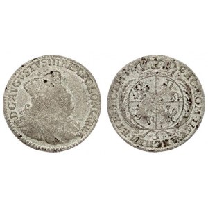 Poland 3 Groszy 1754 EC August III(1733-1763)Averse: Large crowned bust right. Reverse...