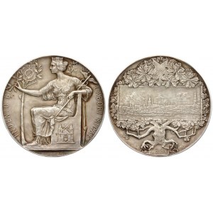 Latvia Medal 1901 of the Commercial and Industrial Exhibition in Riga. Germany empire Berlin...