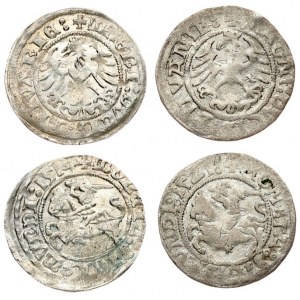 Lithuania 1/2 Grosz 1514 & 1521 Sigismund I the Old(1506-1548). Lithuanian coins Vilnius. Silver...