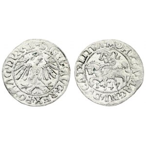 Lithuania 1/2 Grosz 1547 Sigismund II Augustus (1545-1572). Lithuanian coins 1547 Vilnius...