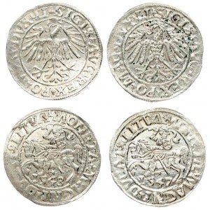 Lithuania 1/2 Grosz 1547 & 1548  Sigismund II Augustus (1545-1572). Lithuanian coins Vilnius...
