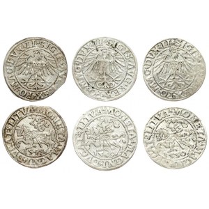 Lithuania 1/2 Grosz 1548-1550 Sigismund II Augustus (1545-1572). Lithuanian coins Vilnius. Silver...