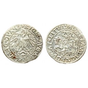Lithuania 1/2 Grosz 1548 Sigismund II Augustus (1545-1572). Lithuanian coins Vilnius...