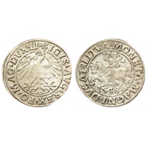 Lithuania 1/2 Grosz 1548 Sigismund II Augustus (1545-1572). Lithuanian coins Vilnius...