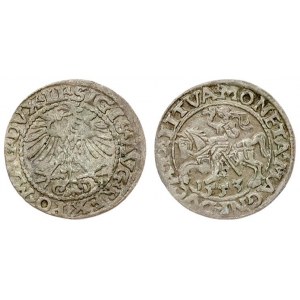 Lithuania 1/2  Grosz 1553 Sigismund II Augustus (1545-1572 )- Lithuanian coins Vilnius...