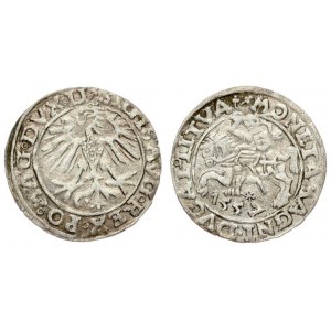 Lithuania 1/2 Grosz 1557 Sigismund II Augustus (1545-1572). Lithuanian coins Vilnius...