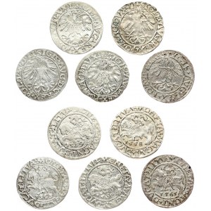 Lithuania 1/2 Grosz 1558-1563 Sigismund II Augustus (1545-1572). Lithuanian coins Vilnius. Silver...