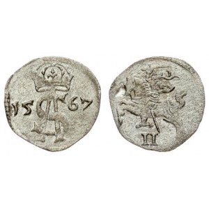 Lithuania 2 Denar 1567 Sigismund III Vasa (1587-1632) - Lithuanian coins 1567 Vilnius. Silver...