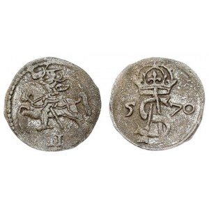 Lithuania 2 Denar 1570 Sigismund II Augustus (1545-1572) - Lithuanian coins 2 denar 1570 Vilnius...