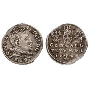 Lithuania 3 Groszy 1594 Vilnius Sigismund III Vasa (1587-1632)- Lithuanian coins 1594 Vilnius...