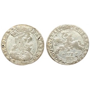 Lithuania 6 Groszy 1666 Vilnius. John II Casimir Vasa (1649-1668) - Lithuanian coins 1666 Vilnius...