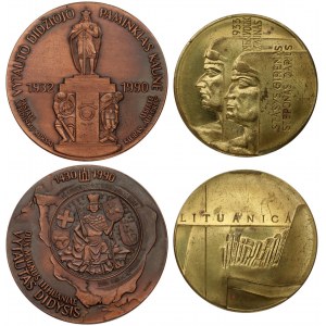 Lithuania Medal 1983  Lituanica. Brass. Weight 67.68g.; diameter - 53.5 mm; & Medal ...