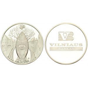 Lithuania Medal 1997  Vilniaus bankas. Silver. Weight 31.10 gr. Diameter 38.61 mm...
