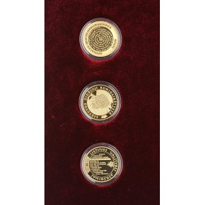 Lithuania 100 Litų 2007 &  2008 & 2009 SET Use of the Name Lithuania Millenium; Millennium of name ...