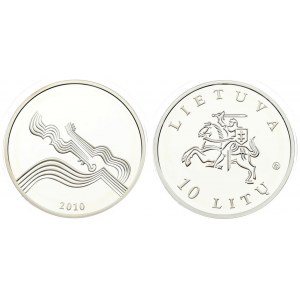 Lithuania 10 Litų 2010 Lithuanian Culture - Music. Averse Lettering: LIETUVA LMK 10 LITŲ. Reverse...