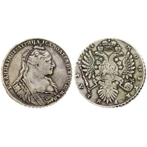 Russia 1 Rouble 1734  Anna Ioannovna (1730-1740). Averse: Bust right. Reverse...