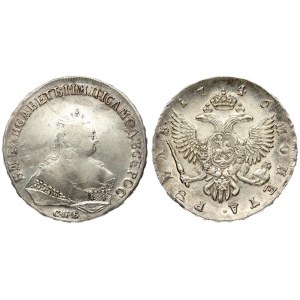 Russia 1 Rouble 1746 СПБ Elizabeth (1741-1762). Averse: Crowned bust right. Reverse...