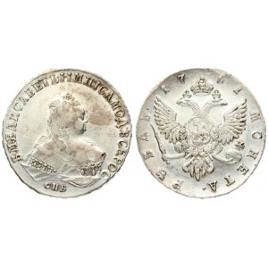 Russia 1 Rouble 1751 СПБ Elizabeth (1741-1762). Averse: Crowned bust right. Reverse...