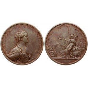 Russia Medal (1770) of the Free Economic Society For work retribution...