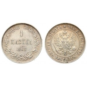 Russia For Finland 1 Markka 1908 L Nicholas II (1894-1917)...