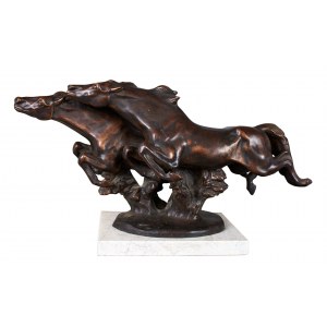 Paolo Troubetzkoy (1866-1938), Pferde im Galopp, 1927