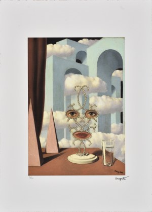 Rene Magritte (1898-1967), Face in the clouds, 1989
