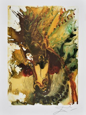 Salvador Dali (1904-1989), Z cyklu Dalinean Horses: Bucephale [Alexander’s horse]