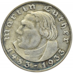 Niemcy, III Rzesza, M. Luther, 2 marki 1933 A, Berlin