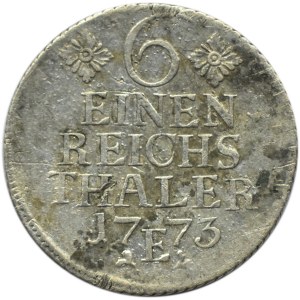 Niemcy, Prusy, Fryderyk, 1/6 talara 1773 E, Królewiec