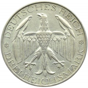 Niemcy, Republika Weimarska 3 marki 1929 A, Berlin, Unia Waldecks z Prusami