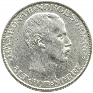 Norwegia, Haakon VII, 2 korony 1908, rzadkie