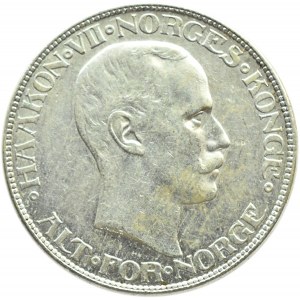 Norwegia, Haakon VII, 2 korony 1914, rzadkie