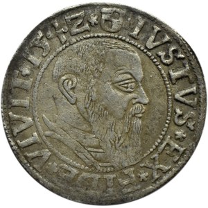 Prusy Książęce, Albrecht, grosz pruski 1542, patyna, Królewiec