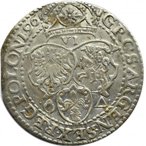Zygmunt III Waza, szóstak 1596, Malbork, ładny