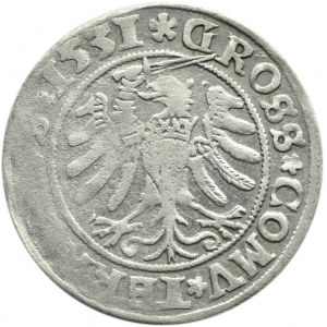 Zygmunt I Stary, grosz 1531, Toruń, PRUS/PRUSS