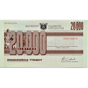Polska, Readest Digest, Banknot Nagrody Konkursowej, 20000 złotych