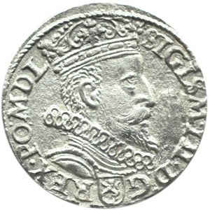 Zygmunt III Waza, trojak 1602 - obrócona 2, Kraków