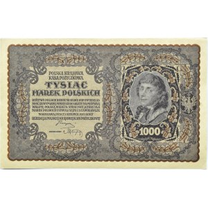 Polska, II RP, 1000 marek 1919, III SERJA Ł - typ 6