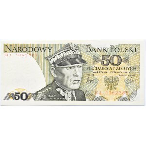 Polska, PRL, 50 złotych 1982, seria DL, Warszawa