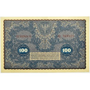 Poland, Second Republic, 100 marks 1919, IE series S, UNC