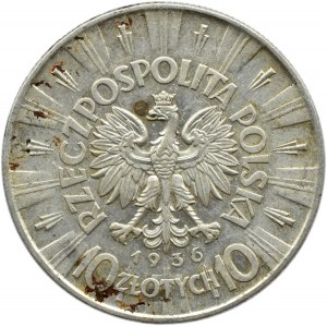 Polska, II RP, Józef Piłsudski, 10 złotych 1936, Warszawa