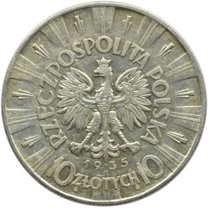 Polska, II RP, Józef Piłsudski 10 złotych 1935, Warszawa