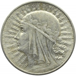 Polska, II RP, Głowa kobiety, 10 złotych 1932, bez znaku mennicy, Warszawa