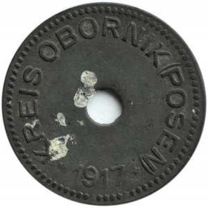 Oborniki (Poznań), notgeld 10 pfennig 1917, cynk